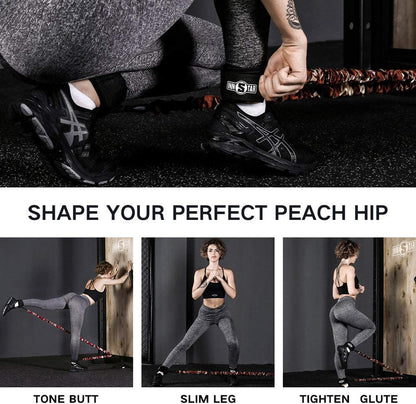 Resistance Bands Accessories Exercise Bands Attachment, Fitness Handles Workout Bar for Home Gym Workout Full Body Workout